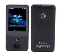 Zunate Dispositivo de Traducción de Idiomas, Traductor de Voz Inteligente Portátil, Traducción en Tiempo Real de 138 Idiomas de 2 Vías, Compatible con WiFi y Bluetooth, para Viajes,