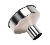 Zunate Embudo de Acero Inoxidable, Embudo de Metal Inoxidable de Boca Ancha con para Verter Líquidos, de Aceite para Llenar Frascos de Botellas, de Cocina para Decantar (Apertura inferior 5CM)