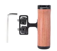 Zunate Empuñadura de Jaula para Cámara, Lado Izquierdo o Derecho, Manija Lateral hacia Arriba y hacia Abajo con Soporte para Zapata Fría, Orificios de Rosca de 1/4 pulg., Empuñadura de