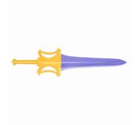 Zunate Espada de Utilería Retráctil Ligera, Espada de Cosplay de PLA Impresa en 3D para Accesorio de Disfraz de Anime, Réplica Realista, Modelo Coleccionable para Traje, Fiesta Navideña (Oro Purpura)