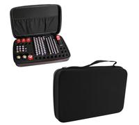 Zunate Estuche de Almacenamiento Organizador de Batería, Bolsa de Transporte de Batería Impermeable de Gran Capacidad, Soporte de Bolsa de Estuche de Transporte, para AA AAA C D 9V 3V Li