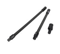 Zunate Extensión de Vaso Flexible de 1/2 Pulgada, Extensor de Llave Flexible de 250 Mm y 350 Mm con Junta Universal de 360 grados, Eje de Acero CRV para Llaves Eléctricas de Vaso Dinamométrico