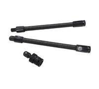 Zunate Extensor de Eje Flexible de 1/2 Pulgada, Barra de Extensión de Zócalo de 250 Mm con Junta Universal de 360 grados, Adaptador de Llave de Trinquete de Torsión para Reparación de Automóviles en