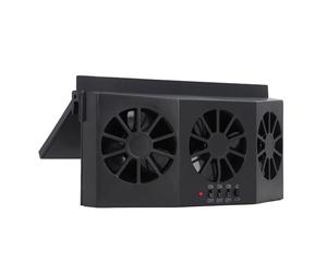 Zunate Extractor de Aire Solar para Automóvil 3 Puertos |Ventilador de Circulación de Aire de Control Independiente para Ventilación de Ventana Eliminación de Olores Disipación de Calor Batería NiMH