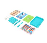Zunate Fast Sling Puck Game Juego de Mesa Interactivo con Bandas de Goma, Juego de Bolos 6 en 1 para Diversión Familiar, Actividad de Desarrollo de Habilidades Estratégicas para Niños a Partir de 3