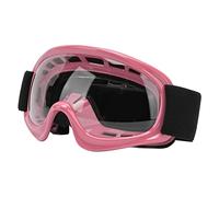 Zunate Gafas de esquí para Motocicleta para Jóvenes, Resistentes a Impactos |Gafas de Protección UV Ajustables para Moto de Cross para Niños y Niñas, ATV, Ciclismo de Carreras Todoterreno (PINK)