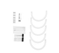 Zunate Gancho para Manta Solar Tubo en Forma de U de 43 Cm |Soporte para Cubierta de Piscina Elevada con Agujeros Preperforados, Acero Inoxidable y Aluminio