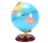 Zunate Globo Terráqueo Educativo para Niños Globo Giratorio de Escritorio de 9,8 Pulgadas con Soporte, Herramienta de Enseñanza de Geografía con Decoración de Oficina de Mapa Político