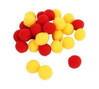Zunate Guirnalda de Bolas de Fieltro, 30 Piezas Guirnalda de Pompones de Fieltro de 2,5 Cm con Aguja de Hilo, de en Forma de Punto DIY para Decoración de Pared de Aula de Bodas de Cumpleaños (Rojo