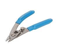 Zunate Herramienta Peladora de Fibra Portátil para Técnicos de Trabajo, Operación Precisa con Pelador de Cables de 3 Orificios, Acero Inoxidable, 6.5 de Longitud (Azul)