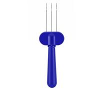 Zunate Herramienta Portátil para Tejer Cordón con Gancho de 3 Pestillos, Bobinadora de Ganchillo de Hilo Versátil para Proyectos de Bricolaje (BLUE)
