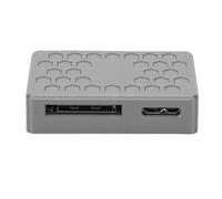 Zunate Hub de Expansión USB, Host de Puerto Dual USB3.2 Gen1 de 5 Gbps con Base de Montaje Magnética, Adaptador de Montaje de Tarjeta de Expansión USB Tipo E de 19 Pines para