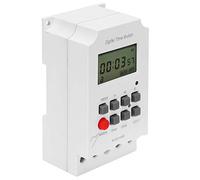 Zunate Interruptor Horario Digital Programable 32 Grupos |Temporizador de Microordenador LCD, 220V, 50-60Hz, Segundo Control para Farolas, Letreros de Neón