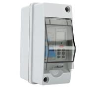 Zunate Interruptor Temporizador Digital Relé Temporizador Programable 30A con Interruptor de Aire 1P+N, Exterior de Montaje en Riel DIN Impermeable Cuenta Regresiva de Ciclo 24H para Equipos de
