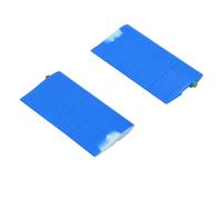 Zunate Juego de ala Lateral de Piezas de Helicóptero Duraderas para RC ERA C138 Bell 206, Compatible con Modelos de Control Remoto, Fácil de Instalar (Blue)