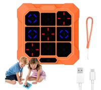 Zunate Juego de Dedos de Mano, Consola de Juegos de Rompecabezas Electrónica 6 en 1 con Modo Silencioso, Cerebro de Memoria, Juguetes Portátiles, Idea de Regalo para Niños y Adultos, (Orange)