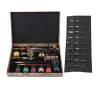 Zunate Juego de Pluma Retro |Kit de Caligrafía de Plumas con Sello de Cera, Pluma de Inmersión de Vidrio, 18 Puntas, Tinta, Portalápices, Verde Oscuro, para Regalos de Boda y Coleccionistas