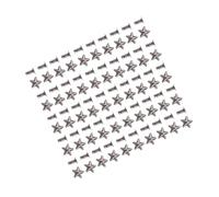 Zunate Juegos de Remaches de Estrella de Aleación para Artesanía de Cuero, Remaches de Estrella Redondos con Tachuelas, de Metal Plateado para Ropa, Jeans, Chaquetas, Decoración de Reparación