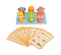 Zunate Juguete de Juego de Combinación de Animales de Percepción Espacial, Suave, Seguro, Colorido, Educativo, Interactivo, a Juego, Animales para Apretar para Niños Pequeños, Aprendizaje Temprano,