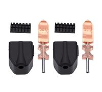 Zunate Kit de Boquilla Hotend, 2 Juegos de Boquilla Desmontable de Metal de 0,25 Mm de Repuesto para Impresora 3D, Bloque de Enfriamiento Mejorado, Calcetín de Silicona y