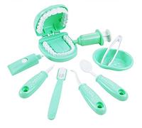 Zunate Kit de Dentista para Niños, 9 Piezas, Juguetes de Simulación para Médicos para Niños y Niñas, Juego de Juguetes Educativos con Herramientas Dentales, Juego Interactivo de Plástico Seguro para