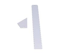 Zunate Kit de Herramientas para Trastes de Guitarra de Aluminio Anticorrosión |Regla de Borde Recto de Cuello y Medidor de Nivelación de Trastes para Configuración y Reparación de Bajos Acústicos