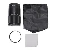 Zunate Kit de Lente Refleja, 240 Mm F5.6 Focus Manual de Marco Completo Lente de Cámara sin Espejo con Capucha Aleación de Aluminio Vidrio óptico Manual de Retrato Mirror Lense para