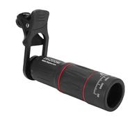 Zunate Kit de Lentes para Cámara de Teléfono, Teleobjetivo 28X + Ojo de de 198° + Lente Gran Angular 0,6X + Lente Macro 20X con Trípode de Abrazadera Ajustable para Teléfonos