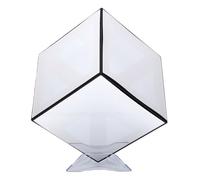 Zunate Luz de Cubo 4D, Luz de Cubo de Espejo Infinito, LED de Abismo con Control Remoto y Aplicación, de Escritorio Regulable, Lámpara de Mesa Futurista para Escritorio, Estante, Mesita de Noche