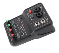 Zunate Mezclador de Audio Compacto de 2 Canales |Consola de Sonido USB 48V Power para Grabar Karaoke en Casa