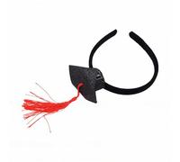 Zunate Mini Diademas con Gorro de Soltero, Encantador Sombrero de Graduación, Aros para el Pelo con Borlas para Celebraciones y Fiestas de Graduación, Juego de 3 (rojo)