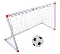 Zunate Mini Red de Portería de Fútbol para Niños en Interiores y Exteriores con Fútbol, Bomba de Pelota, Juego de Porterías de de Plástico Portátil, Fácil Montaje, Equipo de Entrenamiento para