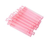 Zunate Mini Varitas de Burbujas en Forma de Corazón, Paquete de 50 |Palitos de Burbujas Transparentes de Color Rosa para Niños, Recuerdos de Fiesta, Bodas, Premios en el Aula, Juego a Granel