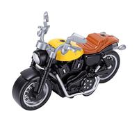 Zunate Modelo de Motocicleta, Réplica de Motocicleta de Aleación 1:18, Coleccionable Hecha a Mano, Modelo de Vehículo en Miniatura Realista para Exhibición de Estante de Escritorio (Yellow)