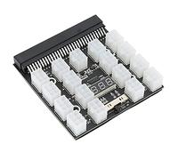 Zunate Módulo de Bloque de Distribución de Poste de Energía de 17 Posiciones, Módulo de PCB de Ruptura de Distribuidor de Divisor de Energía de Conector 12V (Negro)