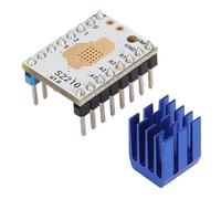 Zunate Módulo de Controlador de Motor Paso a Paso de Impresora 3D, Controlador de Motor Paso a Paso de Pines CFG con Disipador de Calor y Destornillador