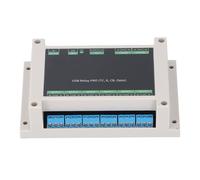 Zunate Módulo de Relé USB de 8 Canales Tipo C TTL 10A Controlador | Equipo Industrial, Montaje en Riel DIN, Conmutación de Puerto Serie, Programable por PC, Indicador LED