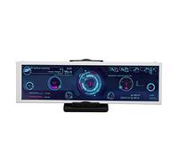 Zunate Monitor de Temperatura de Computadora de 8,8 Pulgadas con Resolución de 1920 X 480, Pantalla Multifuncional para CPU GPU SSD Monitor de Datos, Compatible con, parapara