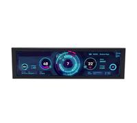 Zunate Monitor LCD IPS de 8.8 Pulgadas, Pantalla Secundaria para la Pantalla GPU de la CPU de la Computadora con Interfaz de PH Tipo C, Moni Monitor Temp de PC de Mini Secundaria