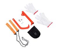 Zunate Motosierra de Mano Portátil con Bolsa, Herramienta Extractora de Troncos de Acero Al Carbono Duradera para Senderismo y Jardinería, 1 Juego