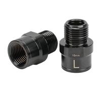 Zunate Núcleo del Eje de Extensión del Pedal de Bicicleta |Extensor de Pedal de Aleación de Titanio de 16 Mm para Bicicleta de Carretera de Montaña y BMX Alargado (Black)