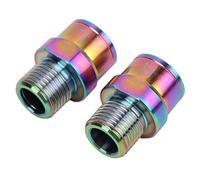Zunate Núcleo del Eje de Extensión del Pedal de Bicicleta |Extensor de Pedal de Aleación de Titanio de 16 Mm para Bicicleta de Carretera de Montaña y BMX Alargado (Colorful)