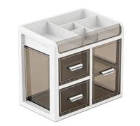 Zunate Organizador de Escritorio de Gran Capacidad con Cajones | Caja de Almacenamiento de Escritorio de Plástico para Artículos de Papelería y Cosméticos (#1)