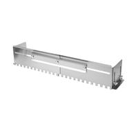 Zunate Paleta con Muescas Ajustable, Herramienta de Nivelación de Paleta para Azulejos con Muesca Cuadrada de 12 Mm, Peine de Mortero de Acero Inoxidable para Pavimentación de Pisos de Azulejos