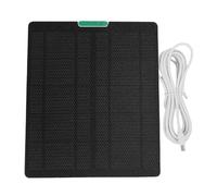 Zunate Panel Solar para Cámara Exterior, 10 W, Amplia Compatibilidad, Cargador de Panel Solar Impermeable para Anillo, Parpadeo, Proceso de Instalación Simple, Material ETFE (WHITE)