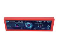 Zunate Pantalla de Temperatura de PC de 8,8 Pulgadas, Pantalla LCD Profesional HD IPS 1920x480, Pantalla Secundaria Plug and Play para RPi (Rojo)