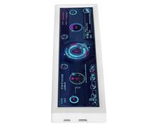 Zunate Pantalla de Temperatura de PC de 8,8 Pulgadas, Pantalla LCD Profesional HD IPS 1920x480, Pantalla Secundaria Plug and Play para RPi (White)