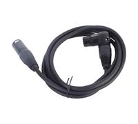 Zunate Paquete de 2 Adaptadores de Cable de Extensión de Micrófono XLR, Conector de Micrófono XLR Hembra de ángulo Recto a Macho Recto para Altavoz, Estudio de Grabación, Mezclador de