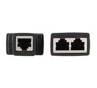 Zunate Paquete de 2 Divisores Ethernet RJ45 de 1 a 2 Vías, Adaptador de Red LAN para Enrutador TV Box Cámara de Vídeo Computadora, Conector de Cable de Internet con 8 Pines 1234/5678, Transferencia de