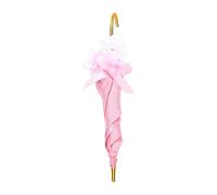 Zunate Paraguas de Casa de Muñecas de Marca, Paraguas en Miniatura de Encaje Vintage, Modelo de Pequeño para Decoración de Escena de Casa de Muñecas, Accesorio de Fotografía (Pink)